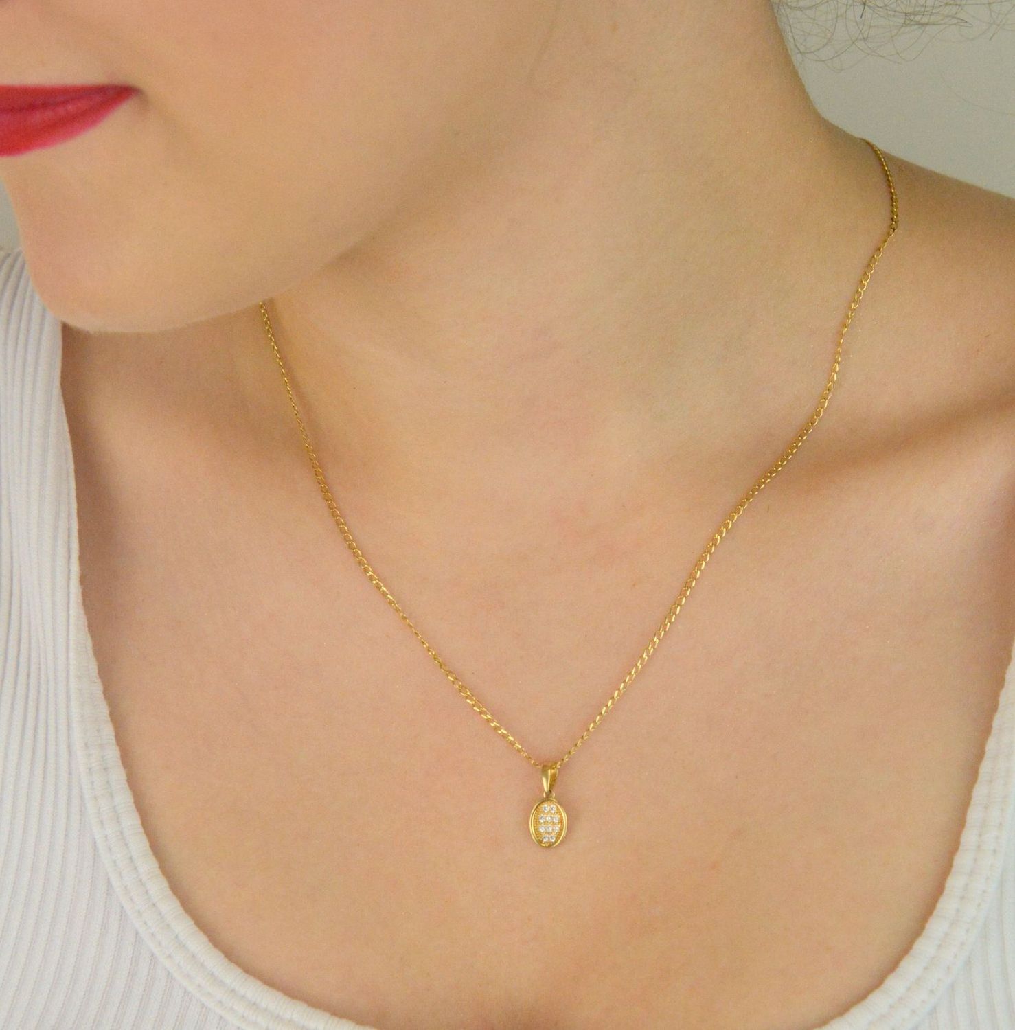 Złoty łańcuszek pancerka 1,6 mm – próba 585  45 cm  Klasyczna biżuteria (2).jpg